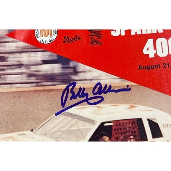 Bobby Allison Signed Vintage Program 1983 Champion Spark Plug 400 Beckett - Picture 2 of 4